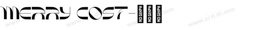 merry cost字体转换